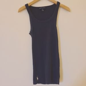 Ralph Lauren Navy Racerback Tank 100% cotton